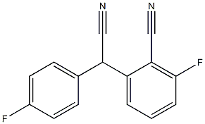 (2-Cyano-3-fluorophenyl)(4-fluorophenyl)acetonitrile,,结构式