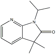 1,3-Dihydro-1-isopropyl-3,3-dimethyl-2H-pyrrolo[2,3-b]pyridin-2-one Struktur