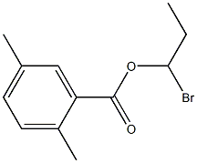 2,5-Dimethylbenzenecarboxylic acid 1-bromopropyl ester,,结构式