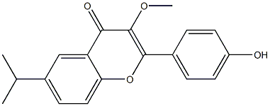  2-(4-Hydroxyphenyl)-6-isopropyl-3-methoxy-4H-1-benzopyran-4-one