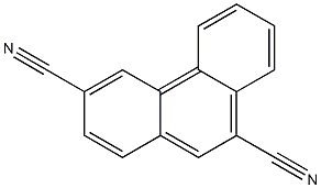 3,9-フェナントレンジカルボニトリル 化学構造式