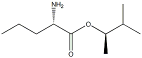 (R)-2-Aminopentanoic acid (S)-1,2-dimethylpropyl ester Structure