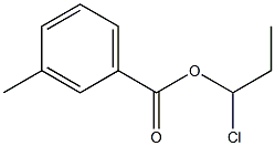3-Methylbenzenecarboxylic acid 1-chloropropyl ester Struktur