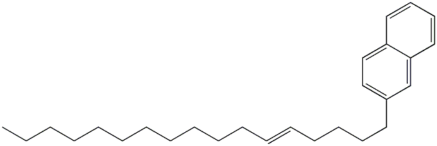 2-(5-Heptadecenyl)naphthalene,,结构式