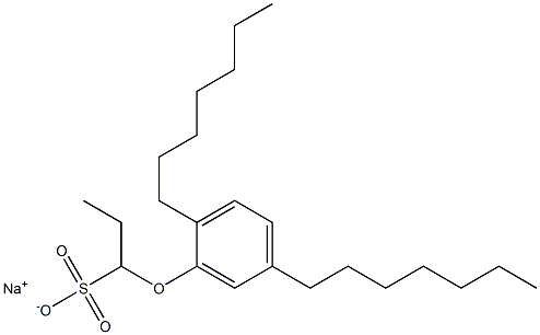 1-(2,5-Diheptylphenoxy)propane-1-sulfonic acid sodium salt|