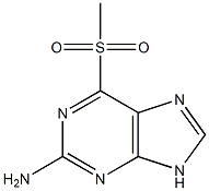 6-(Methylsulfonyl)-9H-purin-2-amine Struktur