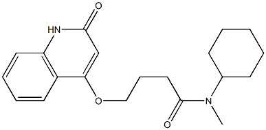 N-Cyclohexyl-N-methyl-4-(1,2-dihydro-2-oxoquinolin-4-yloxy)butyramide