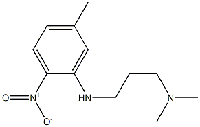 N1,N1-DIMETHYL-N3-(5-METHYL-2-NITROPHENYL)PROPANE-1,3-DIAMINE Structure