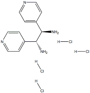 (R,R)-1,2-二(4-吡啶)-1,2-乙二胺四盐酸盐,95%,E 结构式
