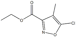 5-氯-4-甲基-异恶唑-3-甲酸乙酯 结构式