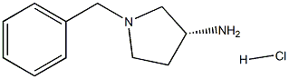(R)-1-苄基-3-氨基吡咯烷盐酸盐 结构式