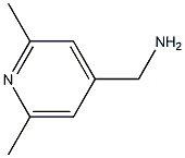 4-Aminomethyl-2,6-dimethylpyridine 化学構造式