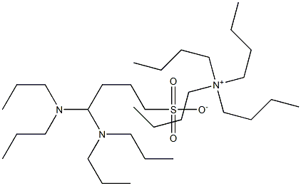 Tetrabutylammonium 4-(diispropylamino)butane sulfonate Structure