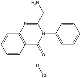 2-Aminomethyl-3-phenyl-3H-quinazolin-4-onehydrochloride Structure