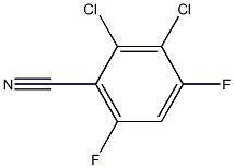 2,3-Dichloro-4,6-difluorobenzonitrile 结构式