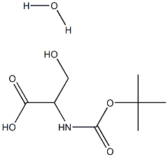 BOC-DL-Serine hydrate Structure