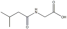 2-[(3-Methylbutanoyl)amino]acetic acid Structure