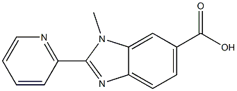 1-Methyl-2-(2-pyridinyl)-1H-benzimidazole-6-carboxylic acid Structure