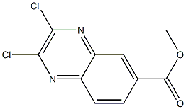 Methyl 2,3-dichloro-6-quinoxalinecarboxylate 化学構造式