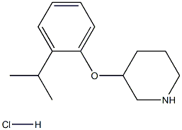 3-(2-Isopropylphenoxy)piperidine hydrochloride Structure