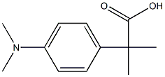 2-[4-(Dimethylamino)phenyl]-2-methylpropanoic acid Structure