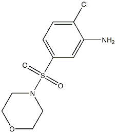 2-Chloro-5-(4-morpholinylsulfonyl)aniline Structure