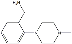 [2-(4-Methyl-1-piperazinyl)phenyl]methanamine Structure