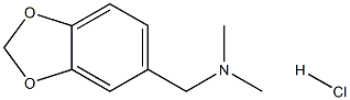 1-(benzo[d][1,3]dioxol-5-yl)-N,N-dimethylmethanamine hydrochloride Structure