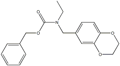 benzyl ((2,3-dihydrobenzo[b][1,4]dioxin-6-yl)methyl)(ethyl)carbamate 结构式