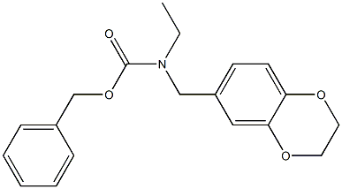 benzyl ((2,3-dihydrobenzo[b][1,4]dioxin-6-yl)methyl)(ethyl)carbamate Structure