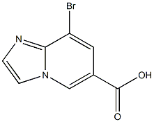 8-Bromo-imidazo[1,2-a]pyridine-6-carboxylic acid Structure