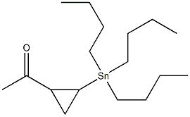 1-(2-(Tributylstannyl)cyclopropyl)ethanone,,结构式