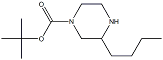 4-Boc-2-Butyl-piperazine 化学構造式