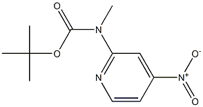 tert-butyl (4-nitropyridin-2-yl)methylcarbamate Structure