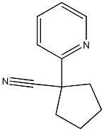 1-(pyridin-2-yl)cyclopentanecarbonitrile Structure