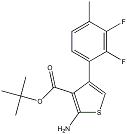tert-butyl 2-amino-4-(2,3-difluoro-4-methylphenyl)thiophene-3-carboxylate|