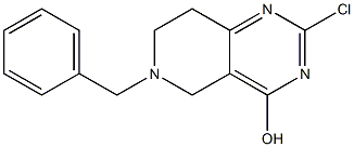6-Benzyl-2-chloro-5,6,7,8-tetrahydropyrido[4,3-d]pyrimidin-4-ol,,结构式