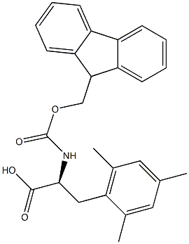 Fmoc-L-2,4,6-trimethylphenylalanine Structure