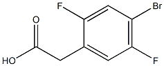 2-(4-bromo-2,5-difluorophenyl)acetic acid,,结构式