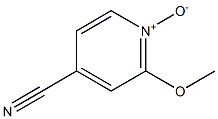 4-Cyano-2-methoxypyridine N-oxide Structure