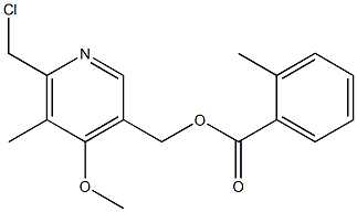 6-Chloromethyl-4-methoxy-5-methyl-3-pyridylmethanol o-Toluate Structure