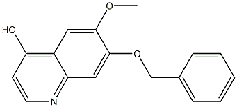 7-Benzyloxy-6-methoxy-quinolin-4-ol 化学構造式