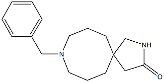9-benzyl-2,9-diazaspiro[4.7]dodecan-3-one Struktur