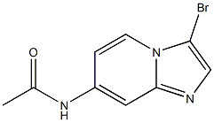 3-溴咪唑并[1,2-A]吡啶-7-乙酰胺, , 结构式