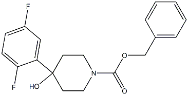 benzyl 4-(2,5-difluorophenyl)-4-hydroxypiperidine-1-carboxylate 结构式