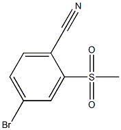 4-Bromo-2-(methylsulfonyl)benzonitrile Struktur