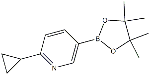 2-环丙基-5-吡啶硼酸酯,,结构式