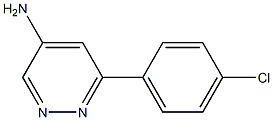 6-(4-chlorophenyl)pyridazin-4-amine,1824372-95-3,结构式