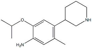 2-isopropoxy-5-methyl-4-piperidin-3-ylaniline Structure