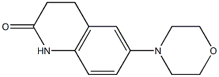 6-morpholin-4-yl-3,4-dihydroquinolin-2(1H)-one 结构式